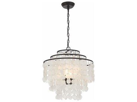 Crystorama Brielle 4-Light Silver Tiered Chandelier
