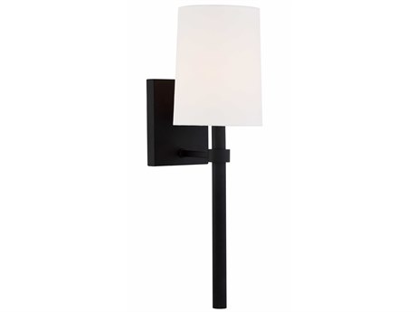 Crystorama Bromley 1-Light Nickel Wall Sconce