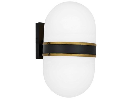 Crystorama Capsule Glass Outdoor Wall Light