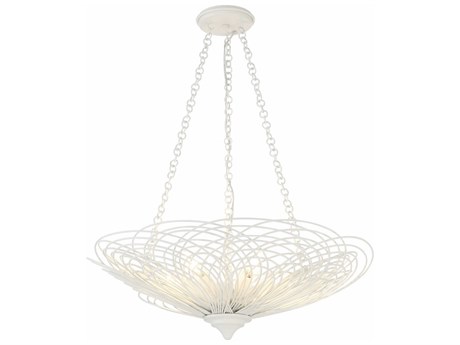 Crystorama Doral 6-Light Matte White Pendant