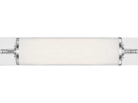 Crystorama Foster 1-Light Polished Chrome Glass LED Vanity Light