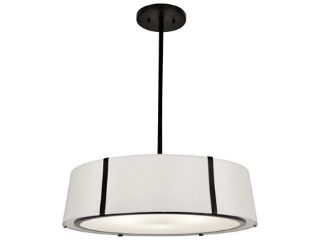 Crystorama Fulton 6-Light White Drum Chandelier