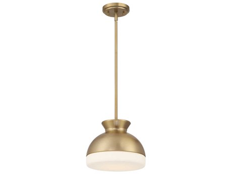 Crystorama Gidget 1-Light Vibrant Gold Dome Mini Pendant