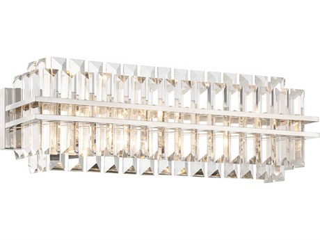 Crystorama Hayes 4-Light Polished Nickel Vanity Light