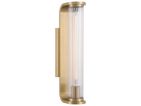 Crystorama Jarvis 1-Light Aged Brass Wall Sconce
