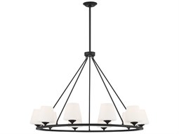 Meyda Kitzi 8-Light Black Glass Chandelier | MY189861