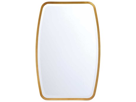 Crystorama Lindee Antique Gold Wall Mirror Rectangular