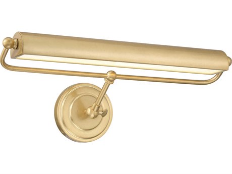 Crystorama Miller Tall 1-Light Aged Brass Picture Light