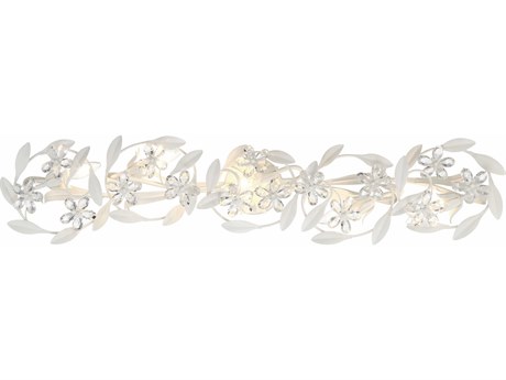 Crystorama Marselle 5-Light Matte White Vanity Light