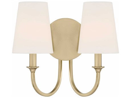 Crystorama Payton 2-Light Vibrant Gold Vanity Light