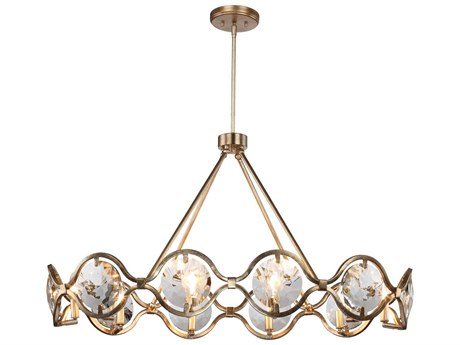 Crystorama Quincy 10-Light Distressed Twilight Brass Crystal Chandelier