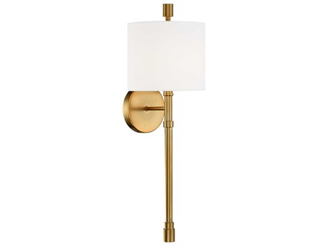 Crystorama Rachel 1-Light Vibrant Gold Wall Sconce