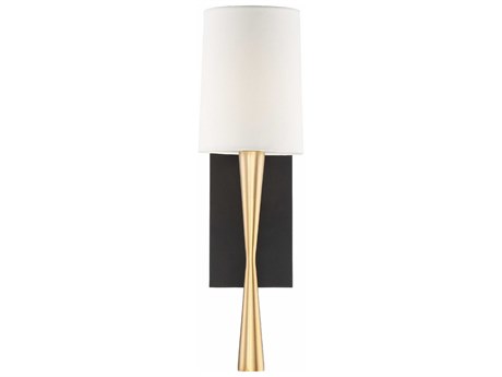 Crystorama Trenton 1-Light Black Wall Sconce