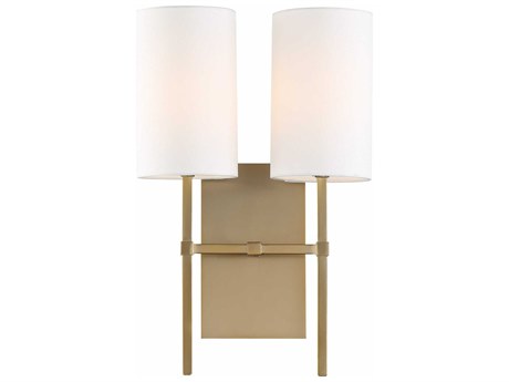 Crystorama Veronica 2-Light Black Wall Sconce