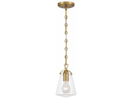 Crystorama Voss 1-Light Luxe Gold Mini Pendant