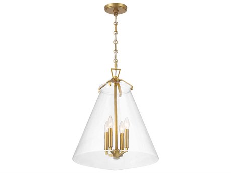 Crystorama Voss 4-Light Luxe Gold Pendant