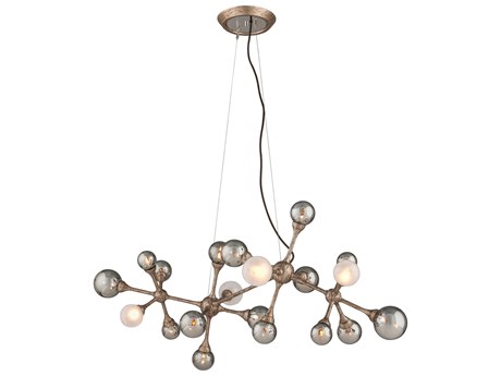 Corbett Lighting Element 20-Light Vienna Bronze Glass Globe Sputnik Island Pendant