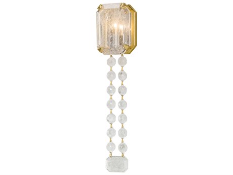 Corbett Lighting Alibi 1-Light Gold Leaf Glass Wall Sconce