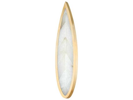 Corbett Lighting Havasu 1-Light Vintage Brass Glass LED Wall Sconce