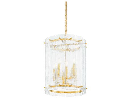 Corbett Lighting Rio 8-Light Vintage Polished Brass Cylinder Pendant