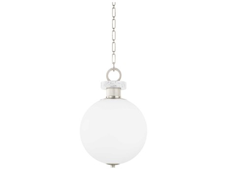 Corbett Lighting Haru 1-Light Burnished Nickel Glass Globe Pendant