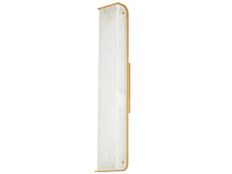 Corbett Lighting Hera 1-Light Vintage Brass White Wall Sconce