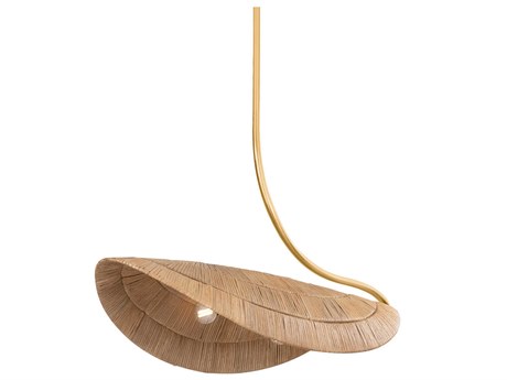 Corbett Lighting Medea 4-Light Gold Leaf Linear Island Pendant