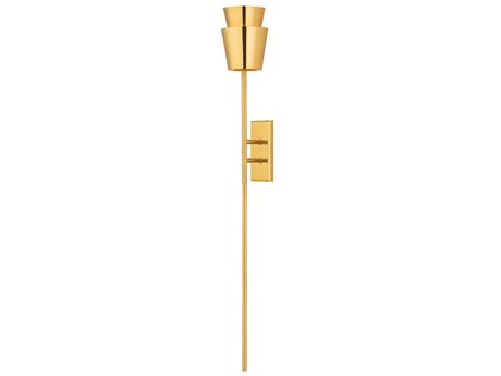 Corbett Lighting 1-Light Vintage Brass Wall Sconce
