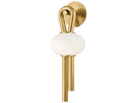 Corbett Lighting 1-Light Vintage Brass Wall Sconce
