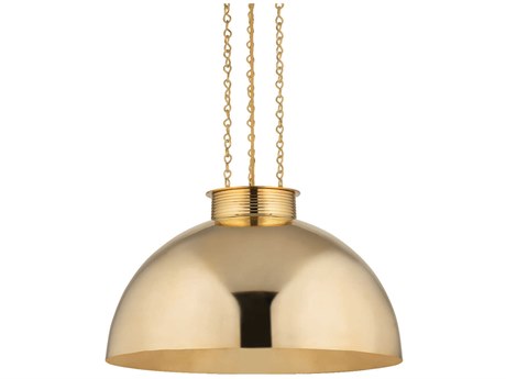 Corbett Lighting Perseus 1-Light Vintage Brass Dome Pendant
