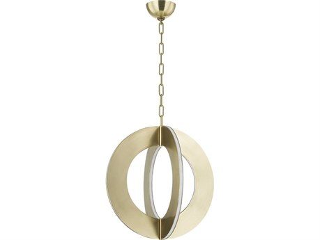 Corbett Lighting Samos 4-Light Vintage Brass Round Pendant