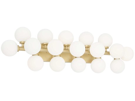 CWI Lighting Arya 17-Light Satin Gold Vanity Light