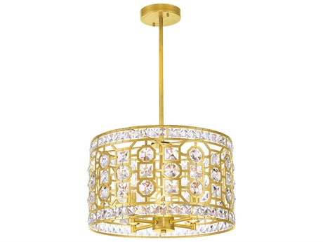 CWI Lighting Belinda 4-Light Champagne Gold Chandelier
