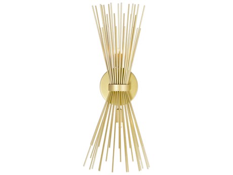CWI Lighting Savannah 2-Light Gold Leaf Vanity Light