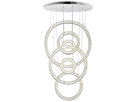 CWI Lighting Celina Chrome Pendant