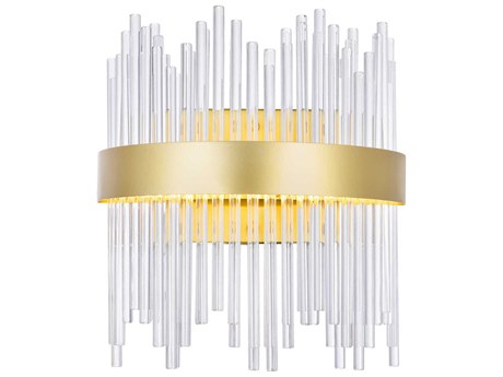 CWI Lighting Genevieve Medallion Gold Wall Sconce