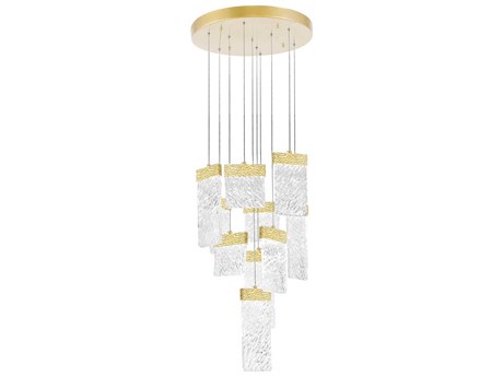 CWI Lighting Carolina Gold Leaf Pendant