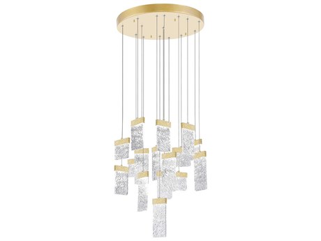 CWI Lighting Carolina Gold Leaf Pendant