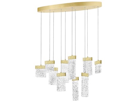 CWI Lighting Carolina Gold Leaf Island Pendant