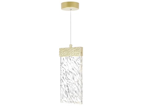 CWI Lighting Carolina Gold Leaf Mini Pendant