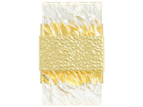 CWI Lighting Carolina Gold Leaf Wall Sconce