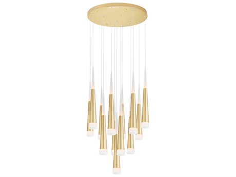 CWI Lighting Andes Satin Gold Pendant