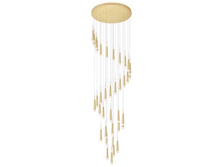 CWI Lighting Andes Satin Gold Pendant