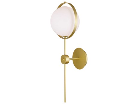 CWI Lighting Da Vinci 1-Light Medallion Gold Wall Sconce
