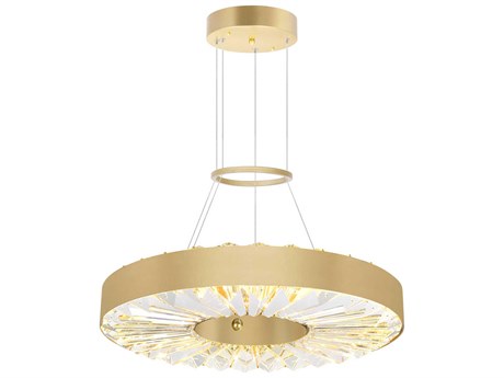 CWI Lighting Bjoux Sun Gold Round Pendant