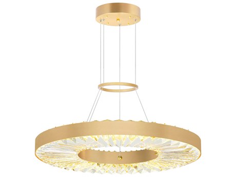 CWI Lighting Bjoux Sun Gold Round Pendant