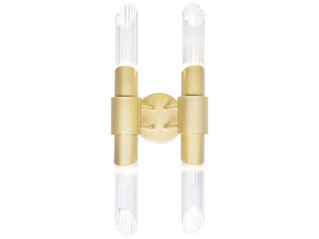 CWI Lighting Croissant 4-Light Satin Gold Vanity Light
