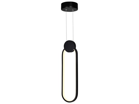 CWI Lighting Pulley Black Geometric Mini Pendant