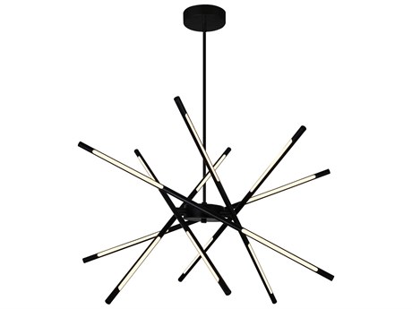 CWI Lighting Oskil Black Sputnik Pendant