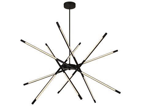 CWI Lighting Oskil Black Sputnik Pendant